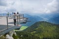 Skywalk platform `Koralle `, Tirol, Austria Royalty Free Stock Photo