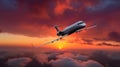 Skyward Journey with the Gulfstream G650ER Royalty Free Stock Photo