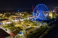 Skywheel Myrtle Beach SC at night long exposure Royalty Free Stock Photo