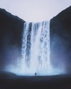 SkÃÂ³gafoss waterfall on Skoga River in the South of Iceland Royalty Free Stock Photo