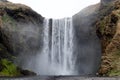 SkÃÂ³gafoss waterfall under MÃÂ½rdalsjÃÂ¶kull glacier