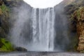 SkÃÂ³gafoss waterfall under MÃÂ½rdalsjÃÂ¶kull glacier