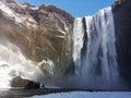 SkÃÂ³gafoss waterfall in winter. Iceland Royalty Free Stock Photo