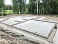 Slab on grade foundation preparation