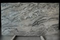 A slab of natural stone of gray-white color with a beautiful pattern is called Arabescato Orobico Grigio marble Royalty Free Stock Photo