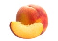 Slace peach fruit Royalty Free Stock Photo