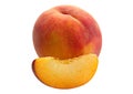 Slace peach fruit Royalty Free Stock Photo