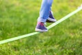 Slack line Royalty Free Stock Photo