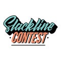 Slackline contest