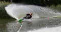 Slalom waterskier Royalty Free Stock Photo