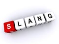 slang word block on white Royalty Free Stock Photo