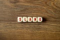 Slang - word concept on building blocks, text Royalty Free Stock Photo