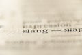 Slang word printed Royalty Free Stock Photo