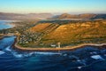 Slangkop Lighthouse and Kommetjie Coast Line