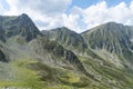 Slanina and Galesescu Peaks, Fagaras Mountains, Romania Royalty Free Stock Photo