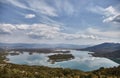 Slansky lake. The lake near the city of Niksic, Montenegro.