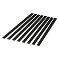 Slanted eight stripes. Black perspective lines. Graphic element Vector design. Abstract shadow shape. Royalty Free Stock Photo