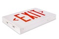 Slanted Exit Sign, Isolated
