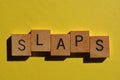 Slaps, word as banner headline Royalty Free Stock Photo