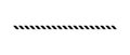 Slash line. Border with diagonal lines. Angle of tilt stripes. Black pattern of footer. Diagonal parallel lines divider strip