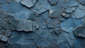 Slate Azure Splendor: Mysterious Background Charm. AI generate