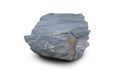 Slate rock isolated on a white background. Royalty Free Stock Photo