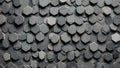 Slate Gray Elegance: Hexagon Precision Pattern. AI Generate