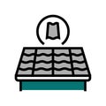 slate roof color icon vector illustration Royalty Free Stock Photo