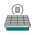 slate roof color icon vector illustration Royalty Free Stock Photo