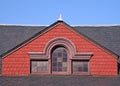 Slate Roof and Red Gable Royalty Free Stock Photo