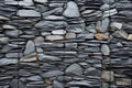 slate stone walkway, top view