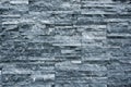 Slate stone wall background texture Decorative masonry Royalty Free Stock Photo