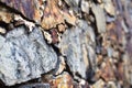 Slate stone wall detail