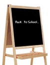 Slate written with the words: back to school Royalty Free Stock Photo