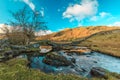 Slater`s Bridge spanning the river Brathay