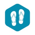 Slates icon, simple style