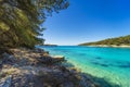 Slatina Bay on Korcula island Royalty Free Stock Photo