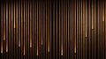 Slatted bamboo room divider casting soft shadows in a minimalist zen space Royalty Free Stock Photo