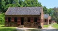 Slave cabins in Boone Hall Plantation Royalty Free Stock Photo