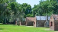 Slave cabins in Boone Hall Plantation Royalty Free Stock Photo