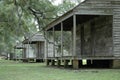 Slave cabins at Evergreen Plantation in Louisiana Royalty Free Stock Photo