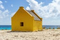 Slave huts historical monument on Bonaire, Dutch Caribbean Royalty Free Stock Photo