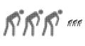 Slave People Halftone Dotted Icon