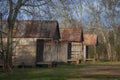 Slave quarters at the Laurel Valley Sugar Plantation Royalty Free Stock Photo