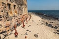 Slavery fortress on Goree island, Dakar, Senegal. West Africa Royalty Free Stock Photo