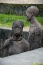 Slavery monument near the former slave trade place in Stone town, Zanzibar