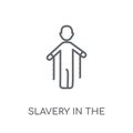 slavery in the united states linear icon. Modern outline slavery