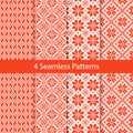 Slavic Folk Seamless Pattern Set