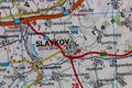 Slavkov u Brna, Czechia, on a road m Royalty Free Stock Photo