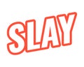 Slay modern bold outlined web element Royalty Free Stock Photo